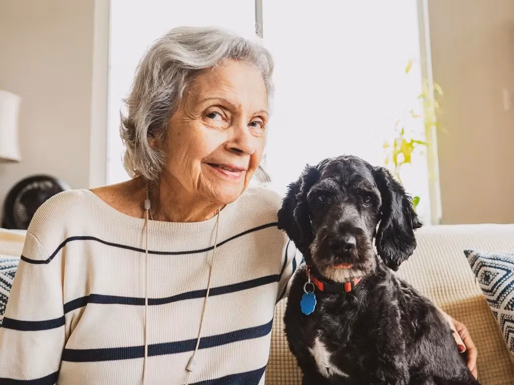 Resident enjoying wellness programming