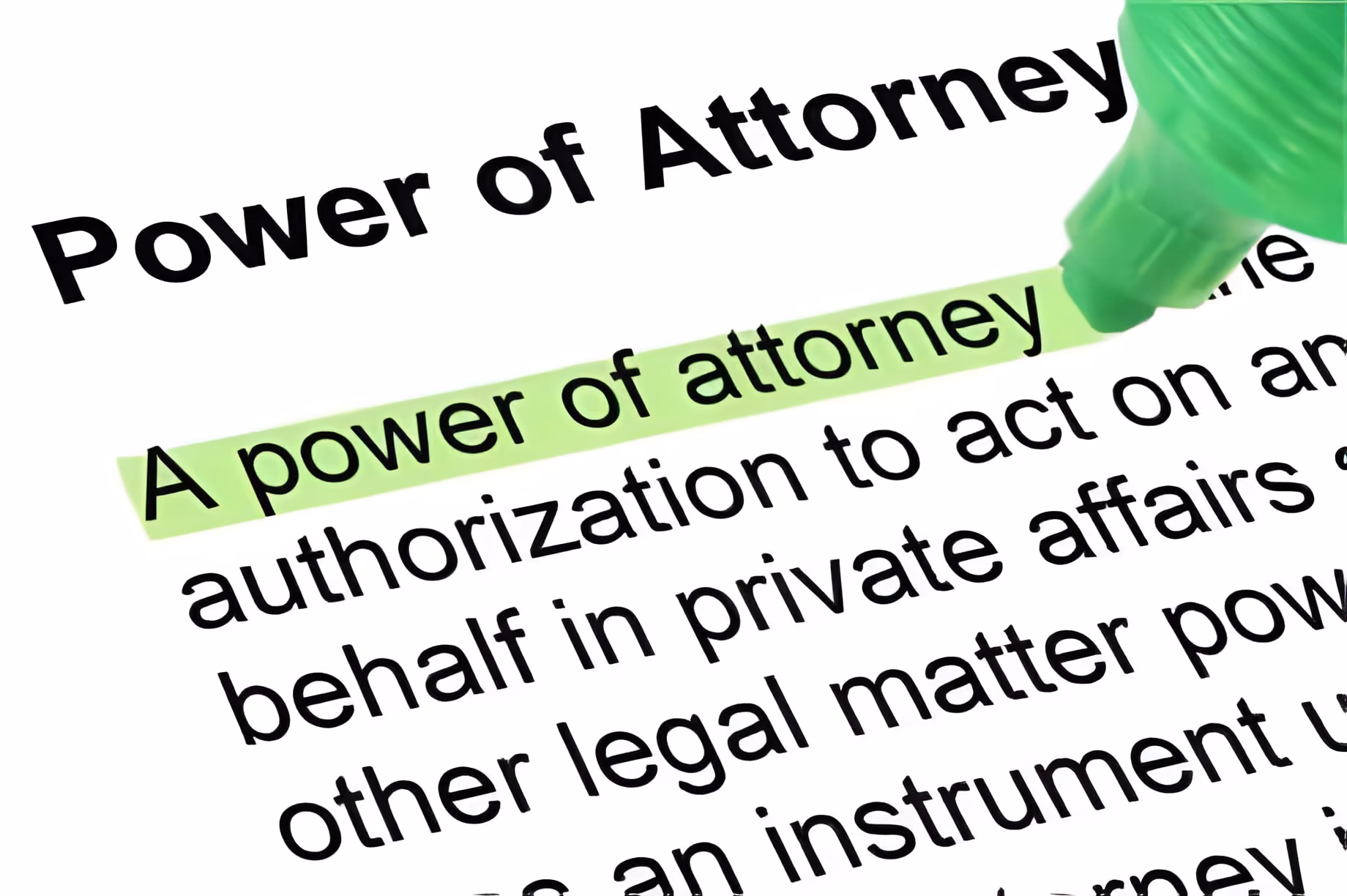 Why Do We Need a Power of Attorney?