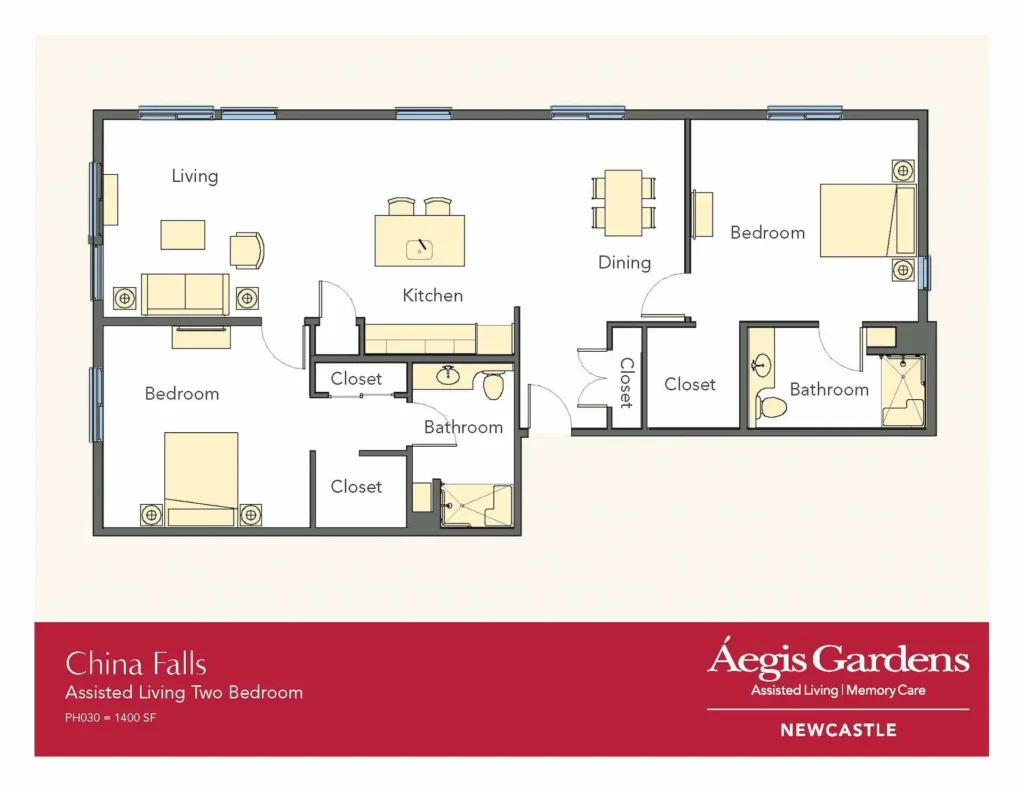 Two Bedroom floor plan