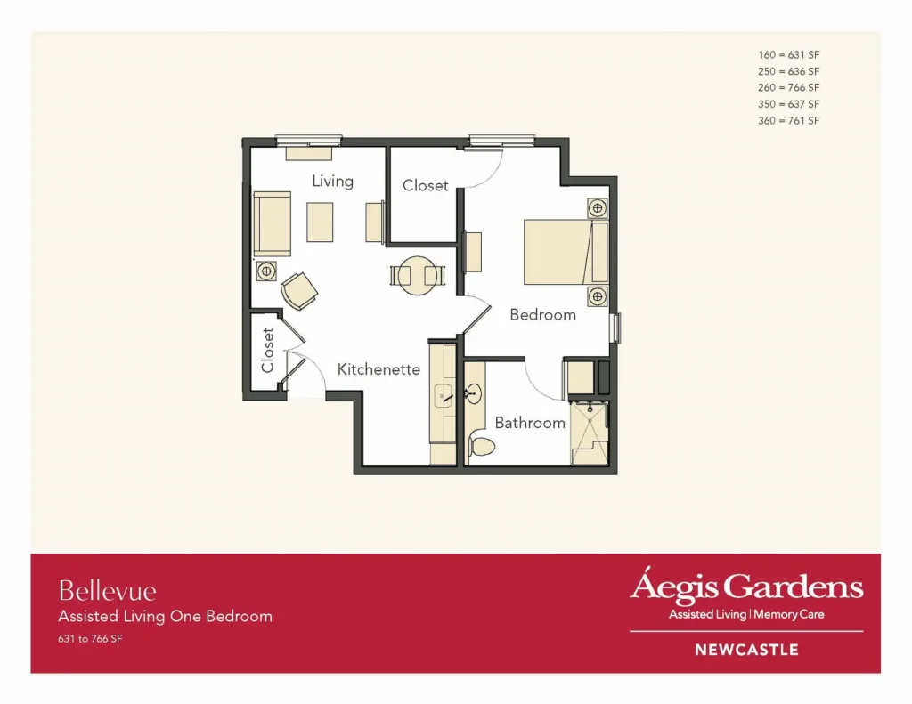 One Bedroom · Plan 5 floor plan