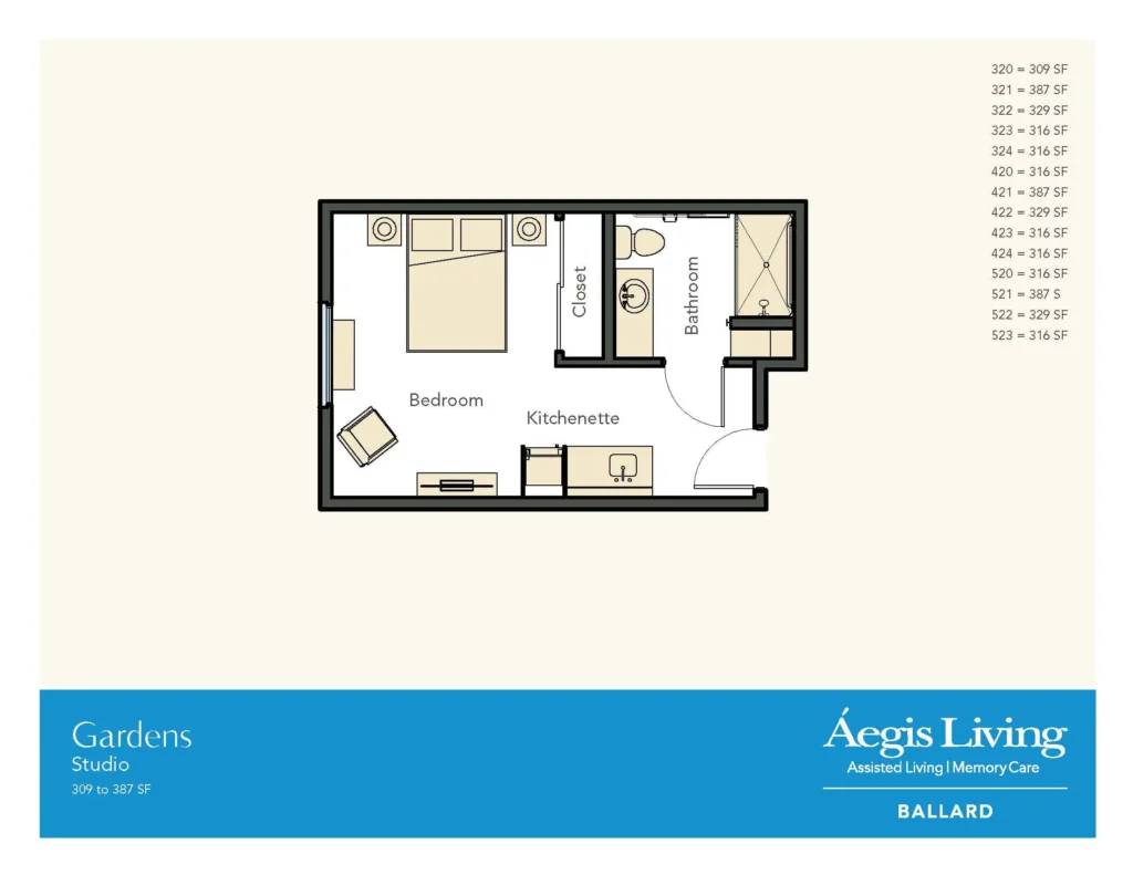 Studio · Plan 3 floor plan