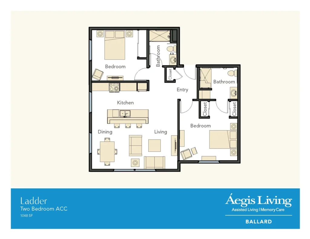 Two Bedroom floor plan