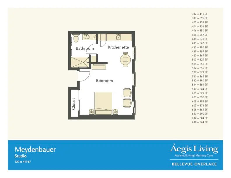 Studio · Plan 3 floor plan