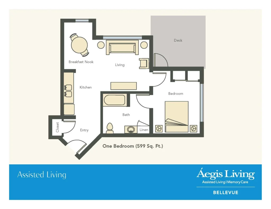 One Bedroom floor plan
