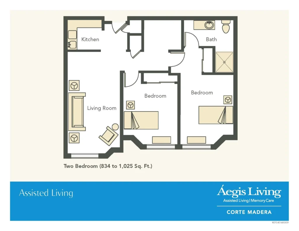 Two Bedroom floor plan