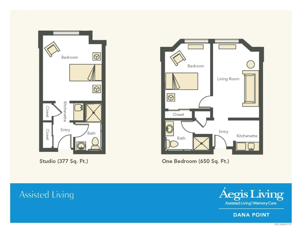 One Bedroom floor plan