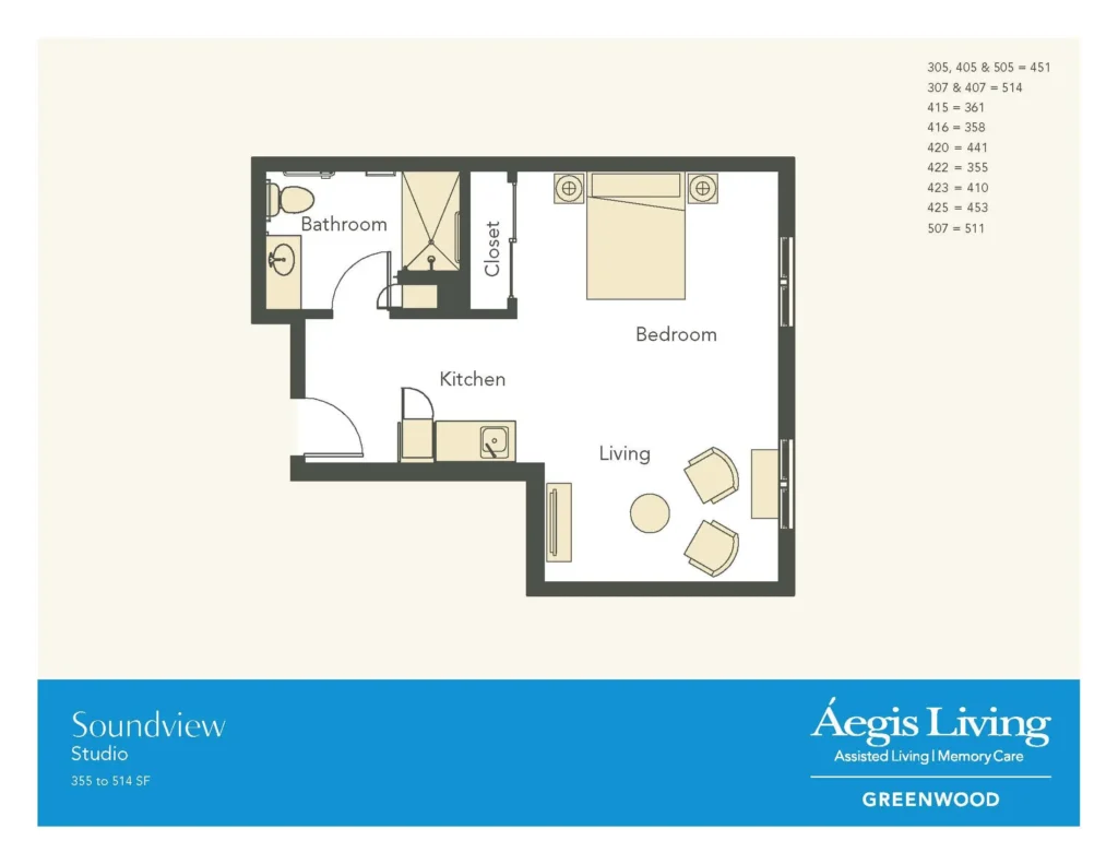 Studio · Plan 2 floor plan