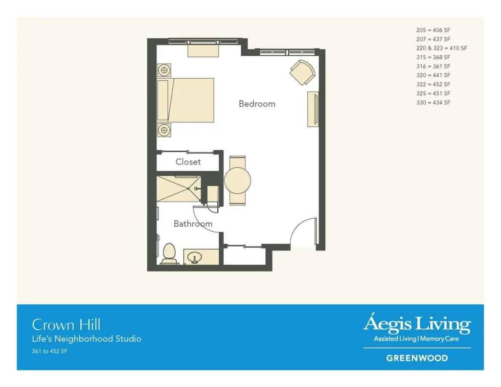Studio · Plan 3 floor plan
