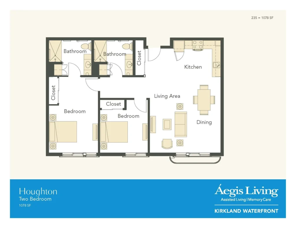 Two Bedroom floor plan
