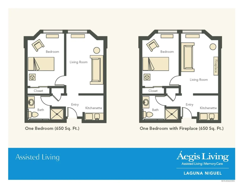One Bedroom floor plan