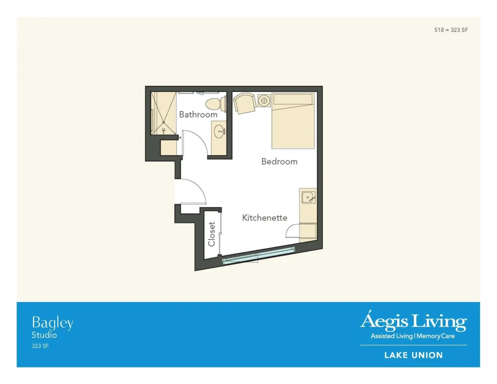 Studio · Plan 3 floor plan
