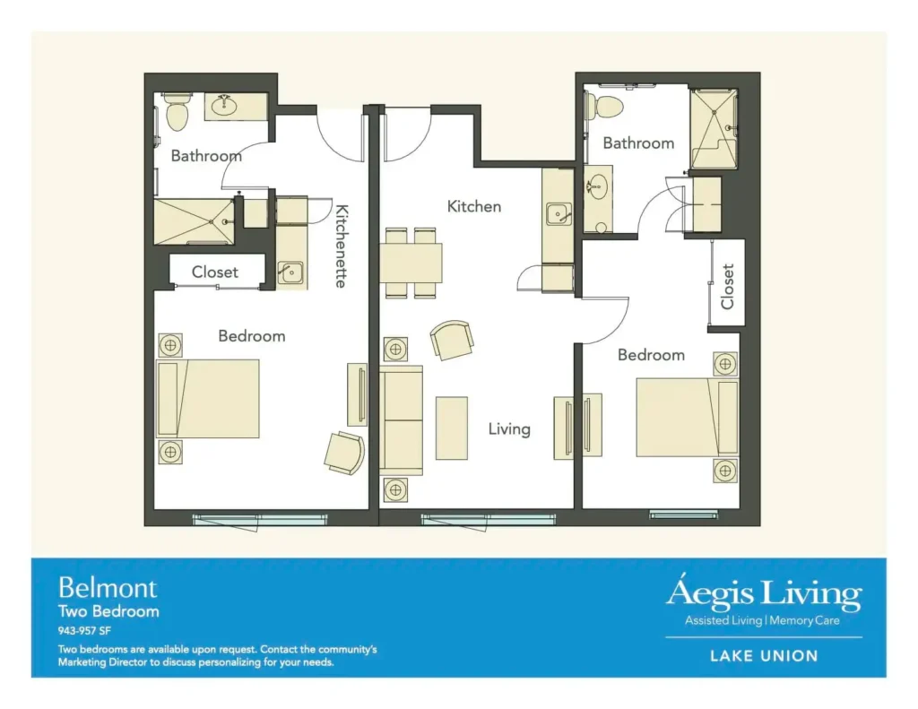Two Bedroom floor plan
