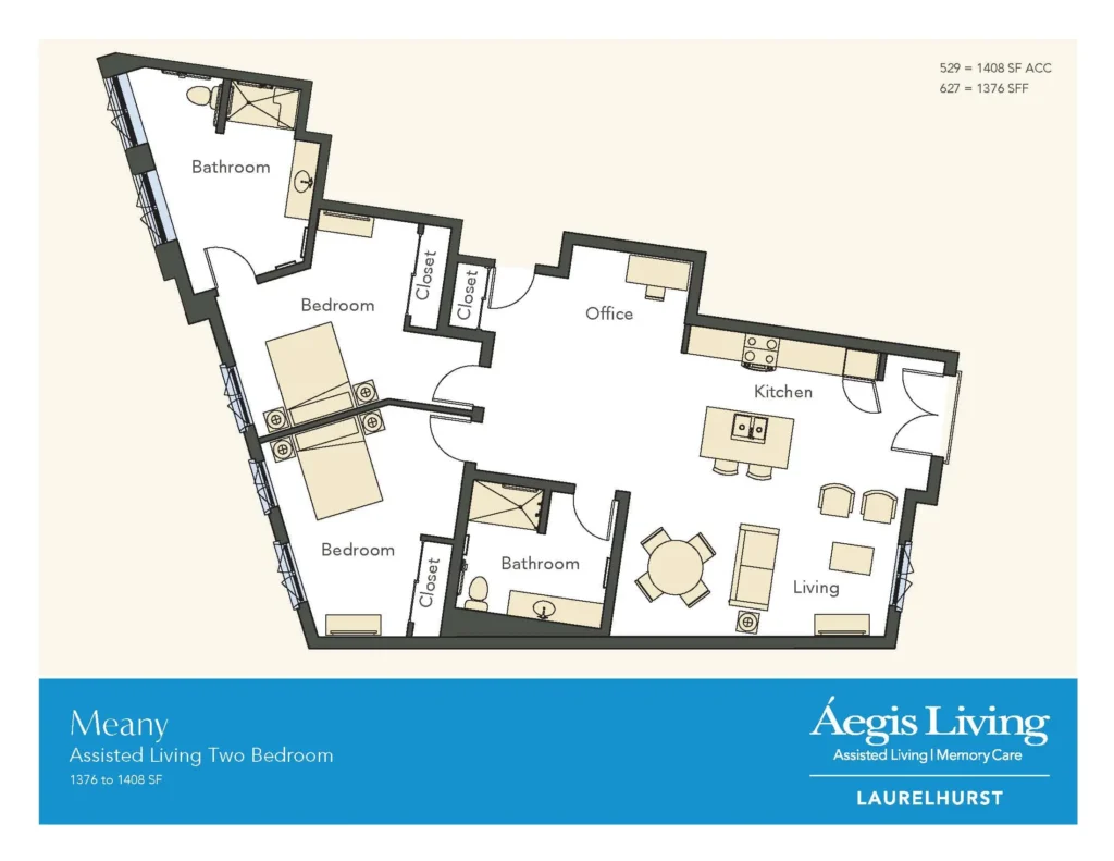 Two Bedroom floor plan
