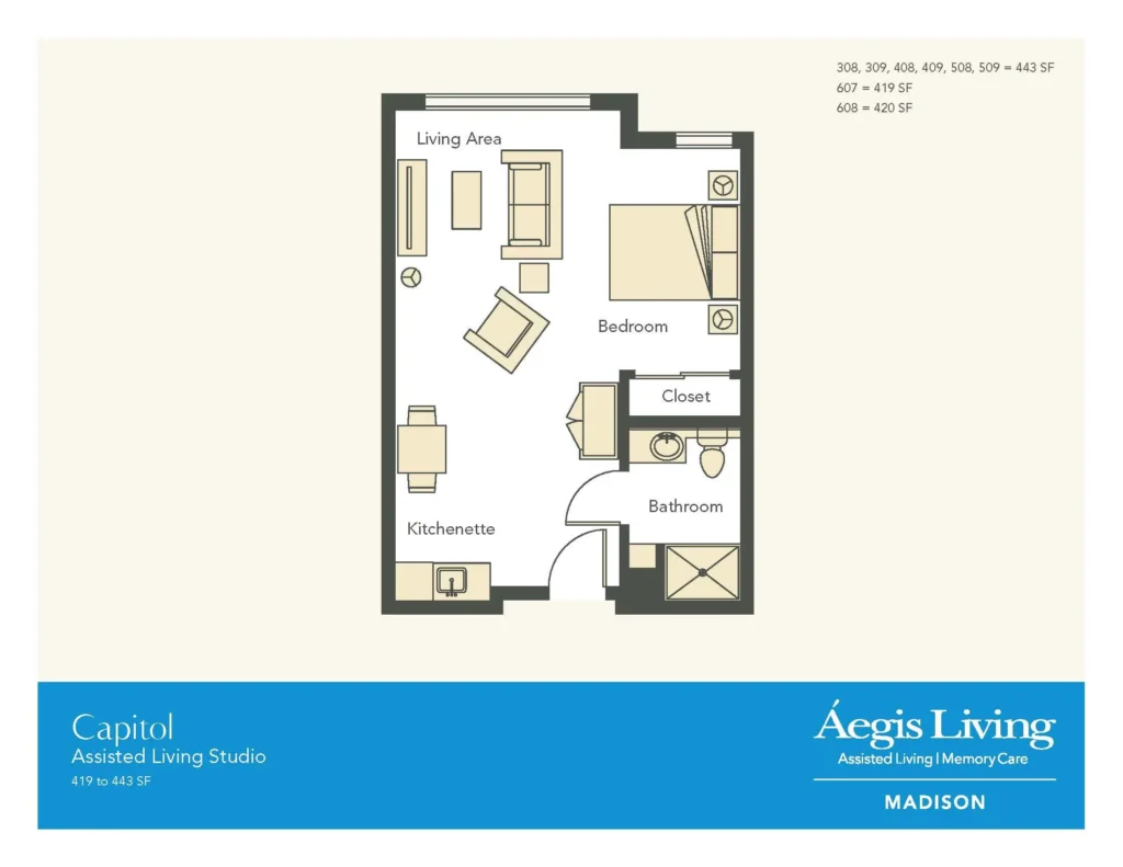 Studio · Plan 3 floor plan