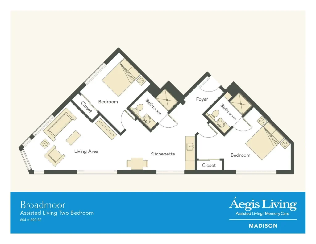Two Bedroom · Plan 2 floor plan