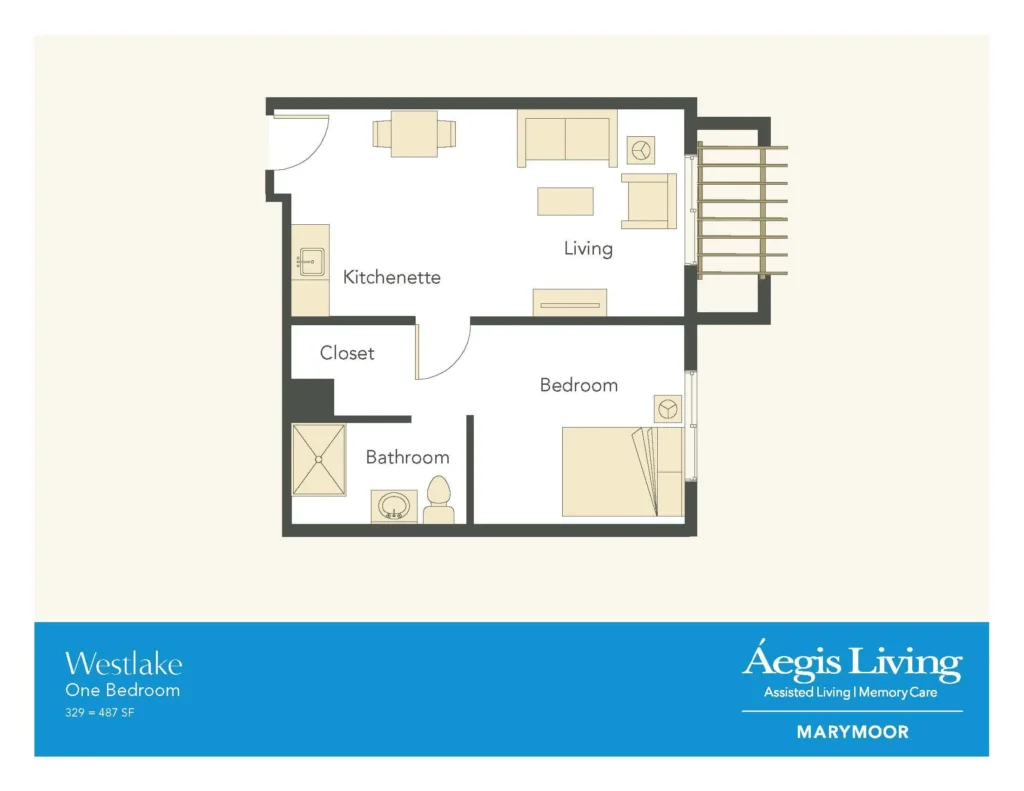 One Bedroom · Plan 2 floor plan