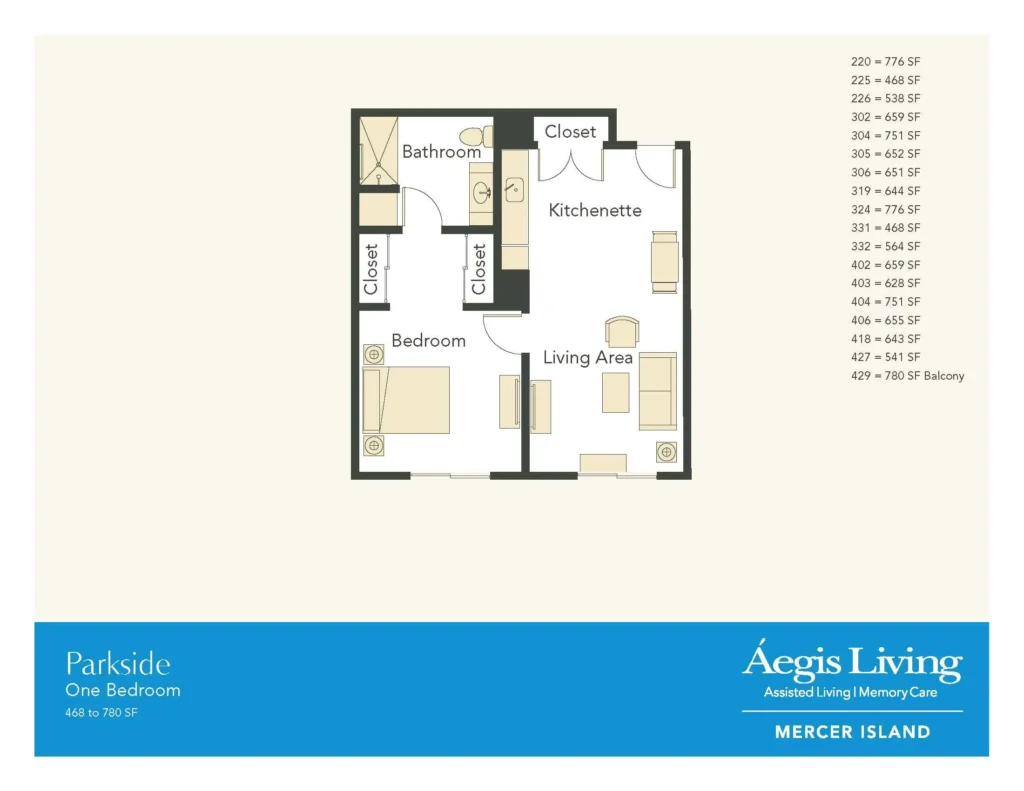 One Bedroom · Plan 2 floor plan