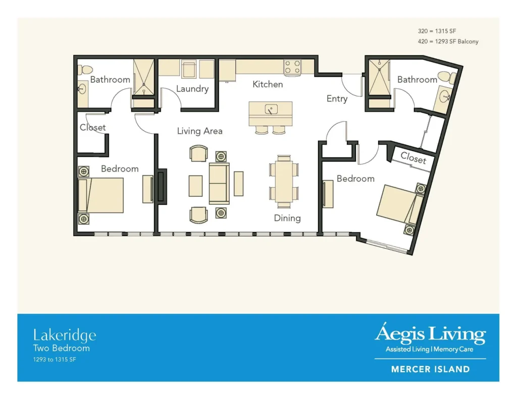 Two Bedroom floor plan