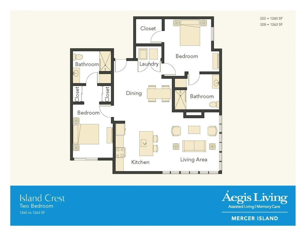 Two Bedroom · Plan 2 floor plan