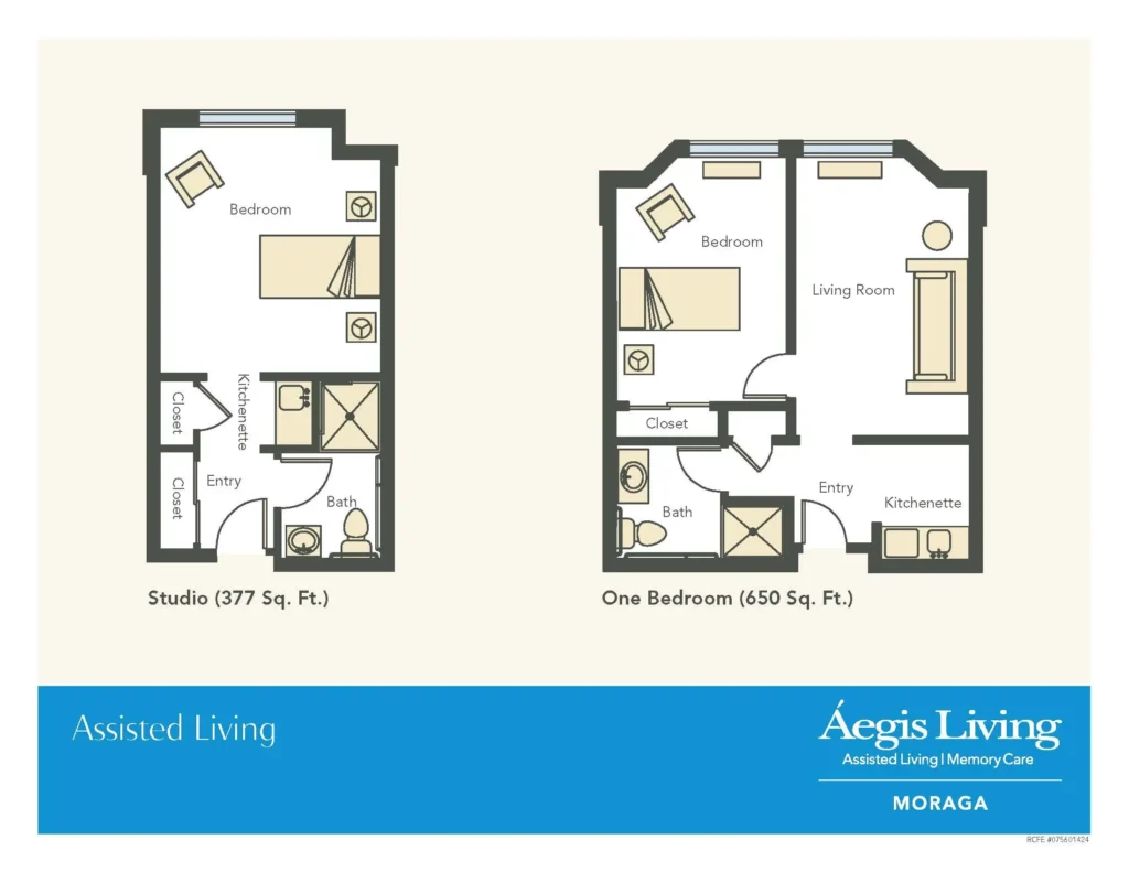 One Bedroom floor plan