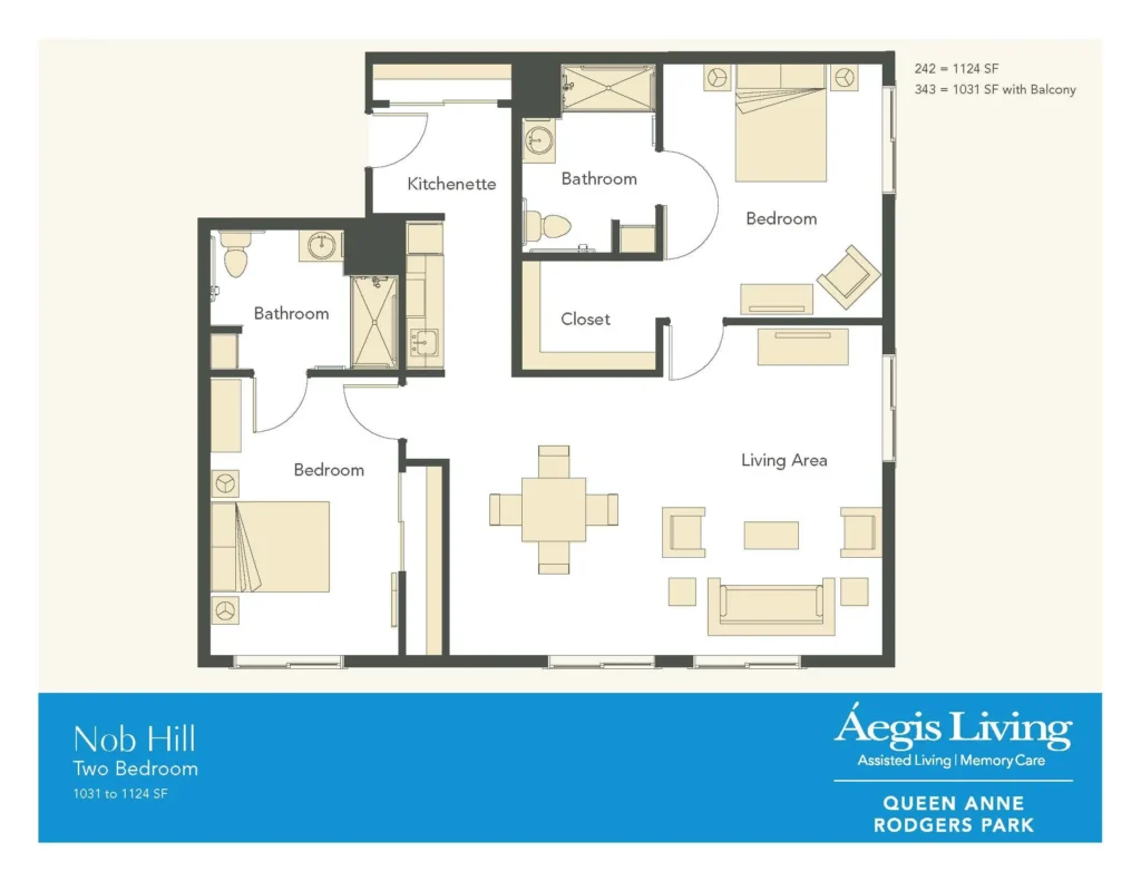 Two Bedroom floor plan