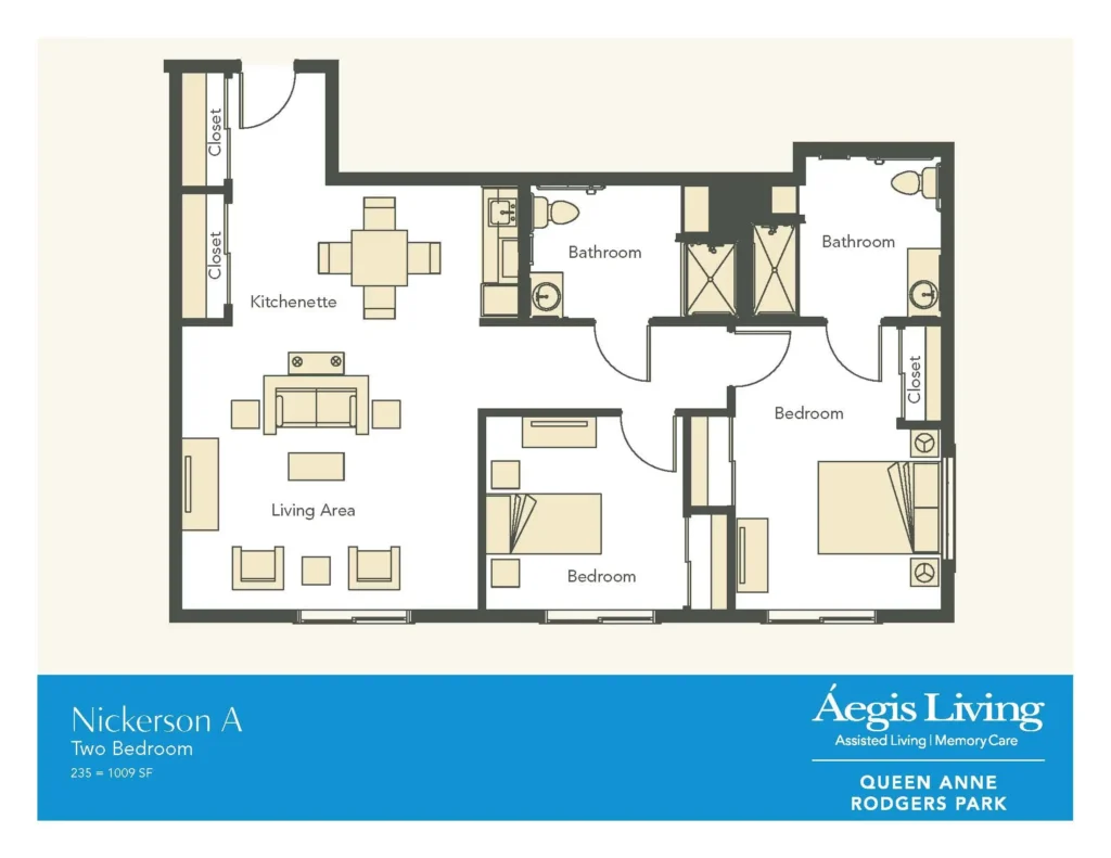 Two Bedroom · Plan 2 floor plan