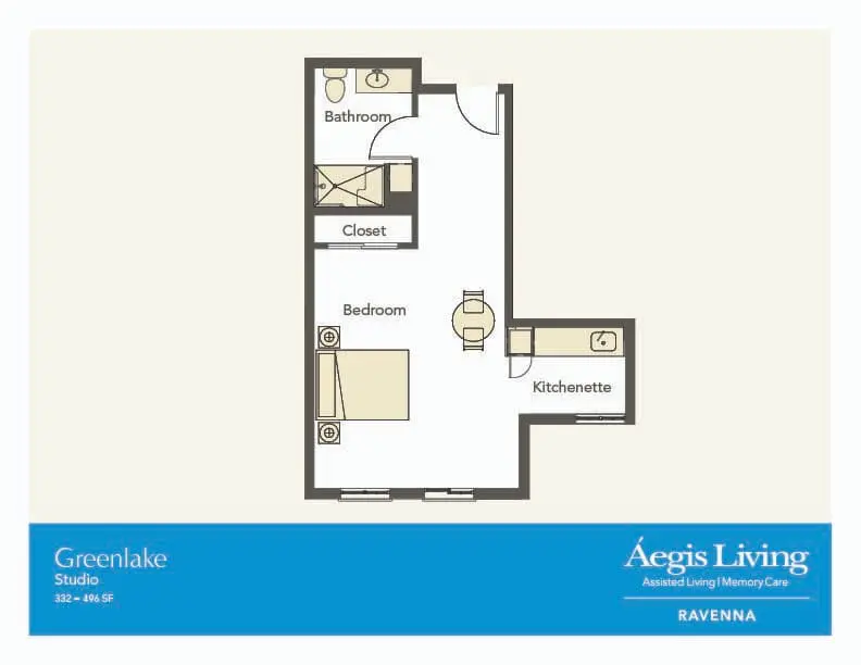 Studio · Plan 2 floor plan