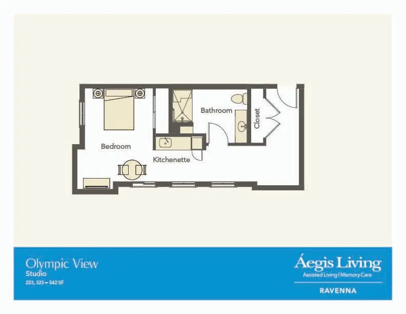 Studio · Plan 3 floor plan