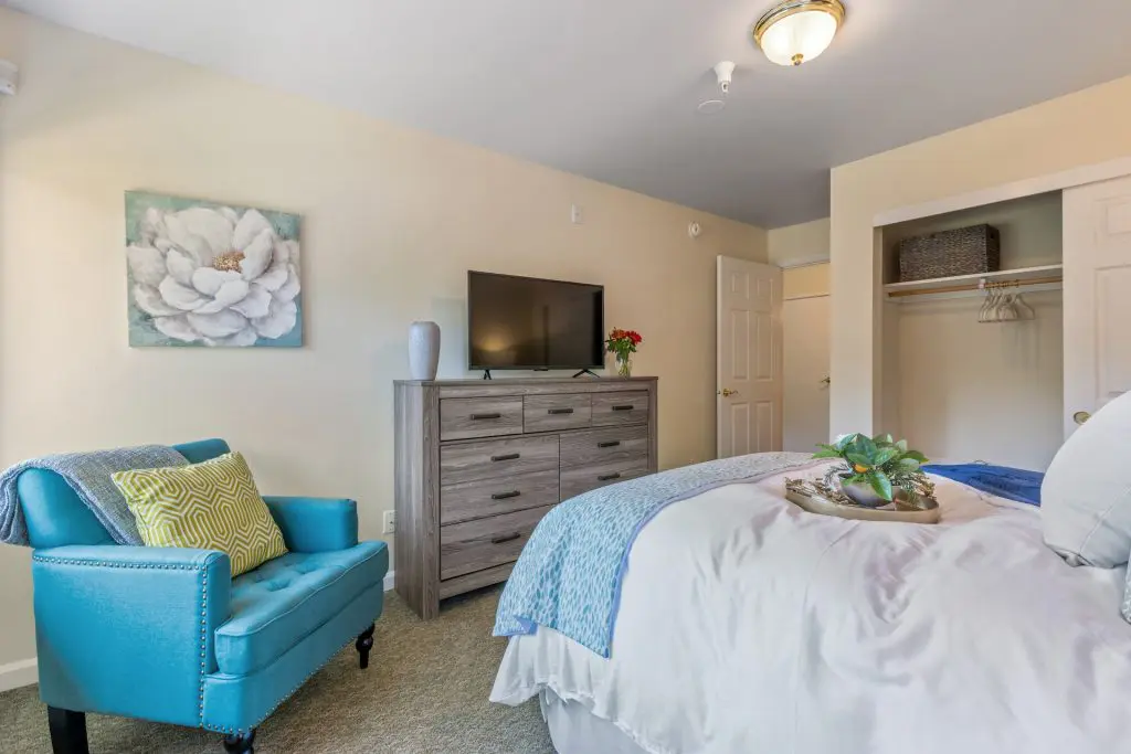 Aegis Living Bedroom With Tv floor plan