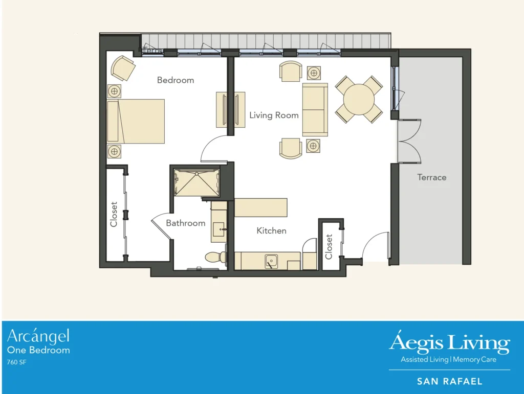 One Bedroom · Plan 3 floor plan