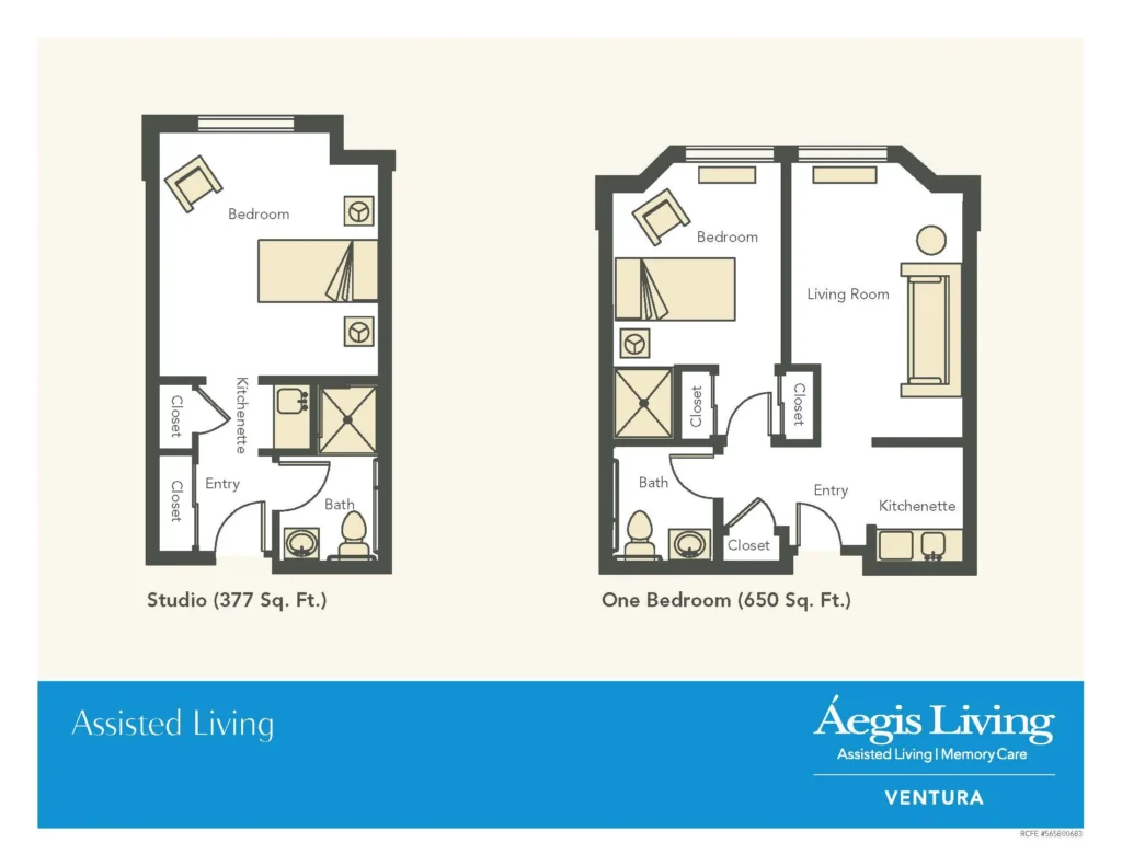 One Bedroom floor plan