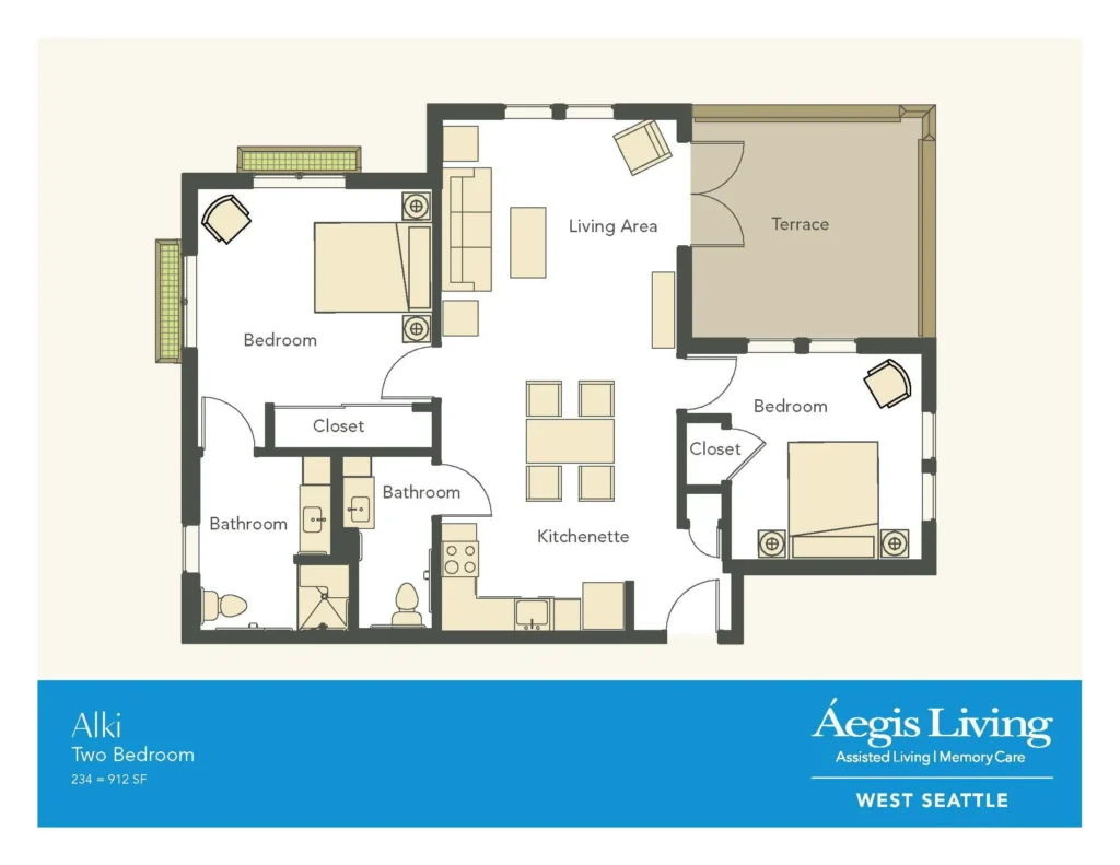 Two Bedroom floor plan