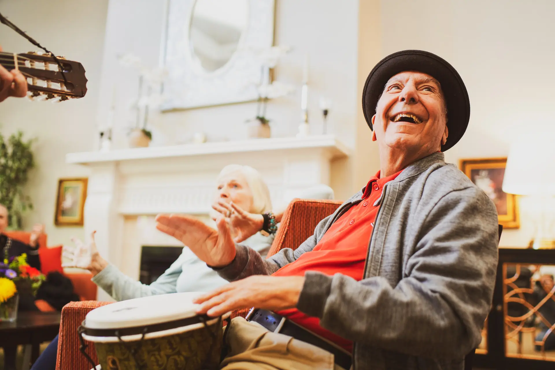 Residents enjoying a group activity