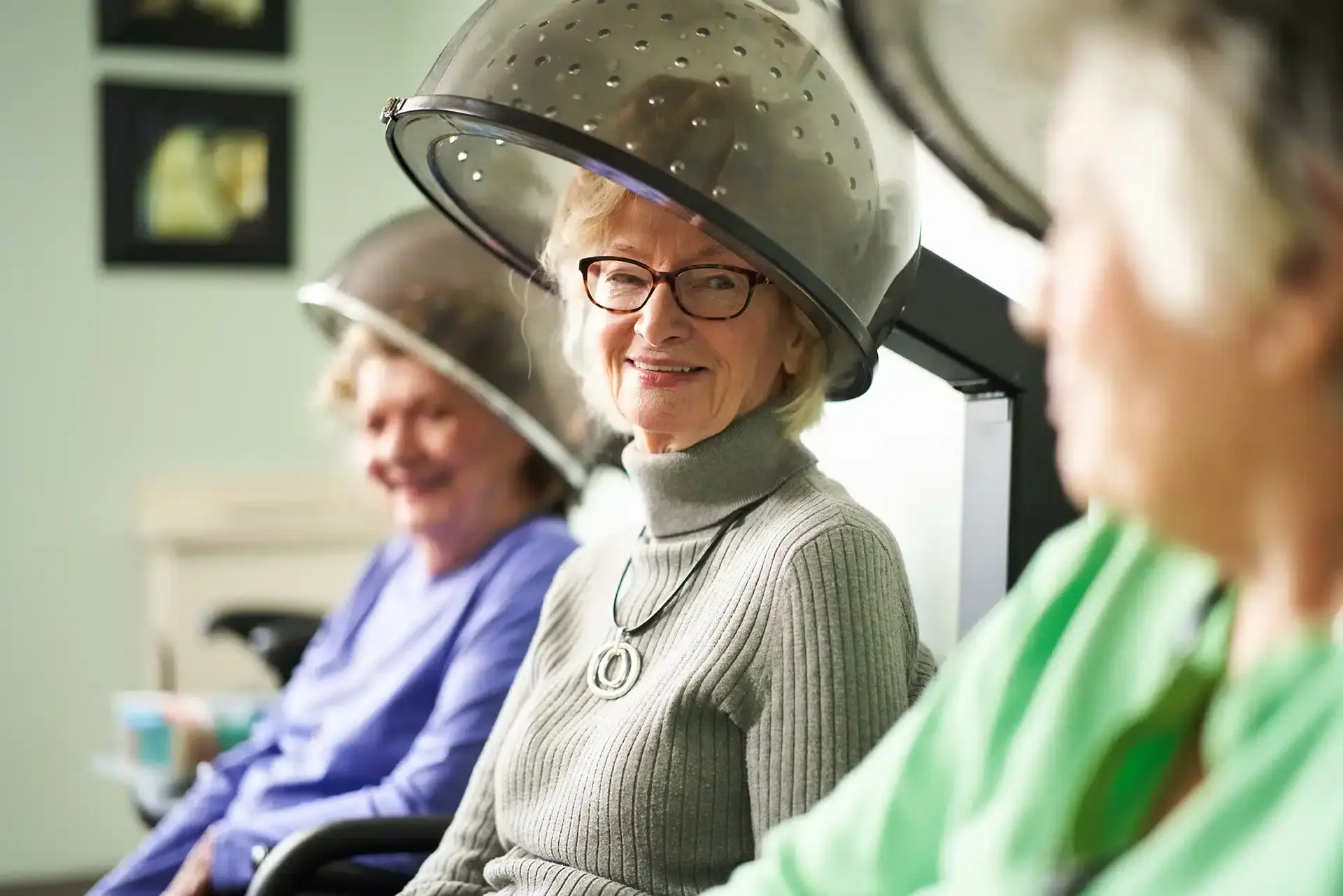 Guest enjoying community lifestyle programming