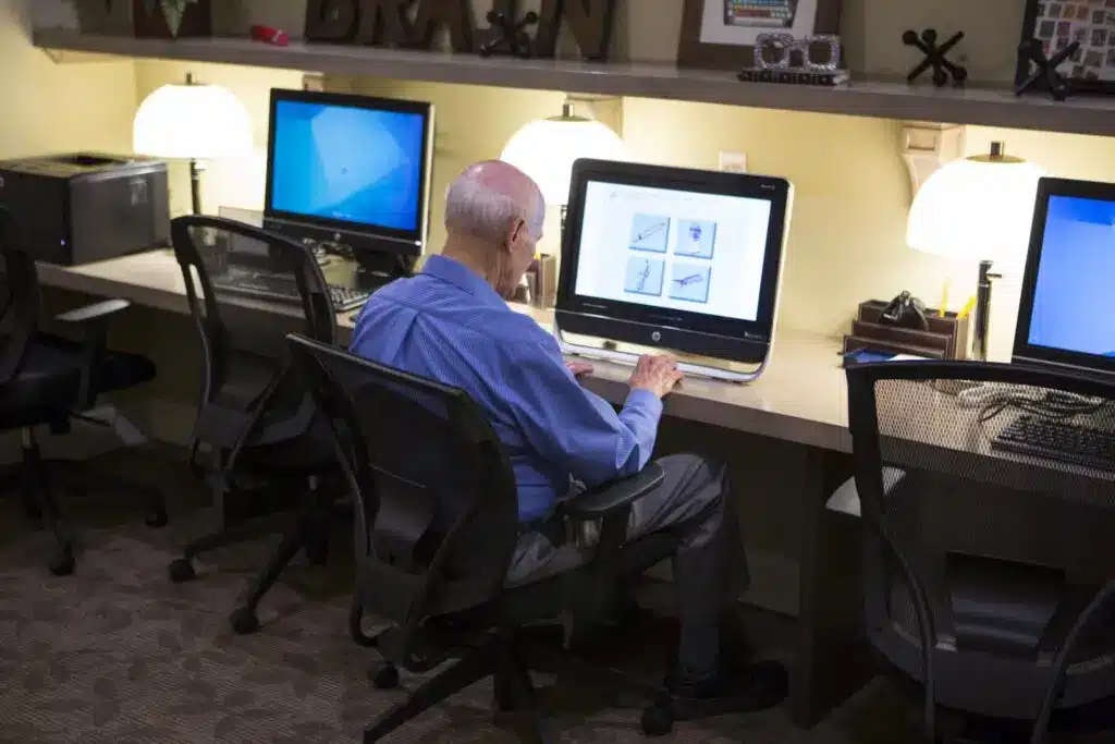 Technology in community common area